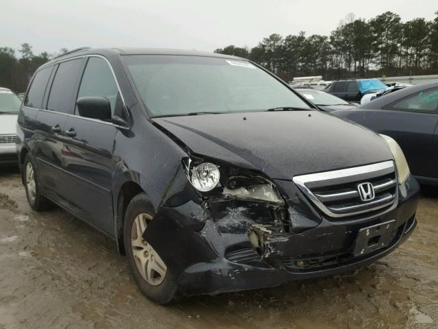 5FNRL38747B130439 - 2007 HONDA ODYSSEY EX BLACK photo 1