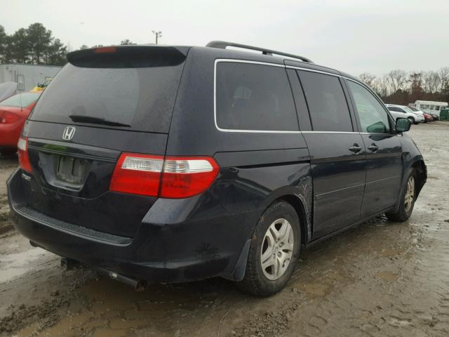 5FNRL38747B130439 - 2007 HONDA ODYSSEY EX BLACK photo 4