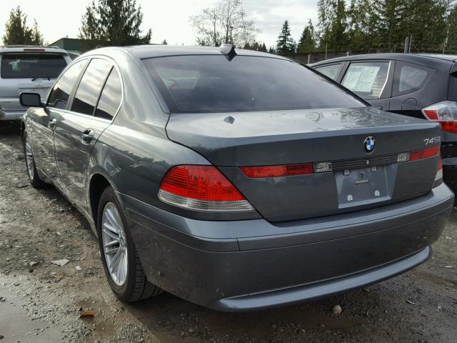 WBAGL63474DP70408 - 2004 BMW 745 I BLUE photo 3