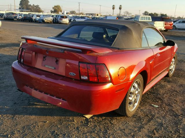 1FAFP44422F226900 - 2002 FORD MUSTANG RED photo 4