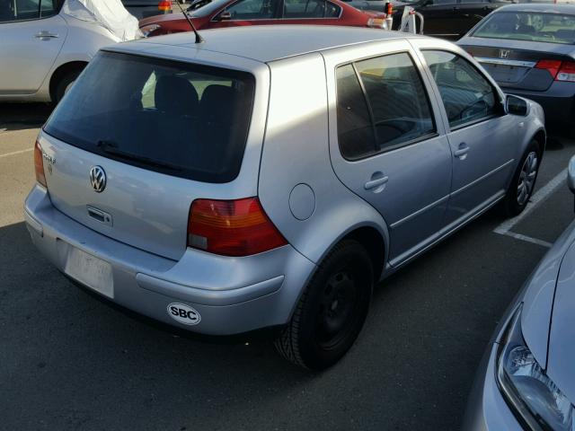 9BWFK61J834024161 - 2003 VOLKSWAGEN GOLF GL SILVER photo 4