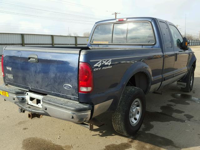 1FTNX21S81EA08073 - 2001 FORD F250 SUPER BLUE photo 4