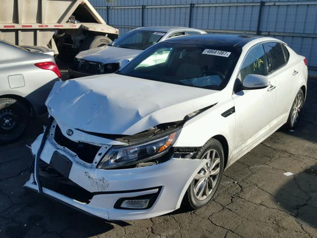 5XXGN4A7XEG316434 - 2014 KIA OPTIMA EX WHITE photo 2