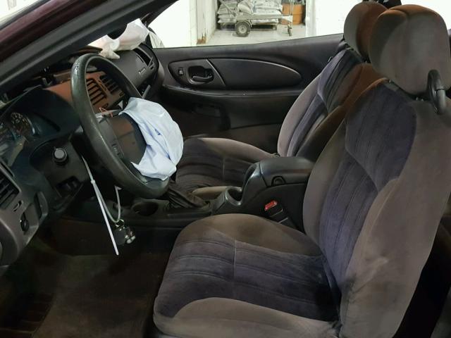 2G1WW12E939386542 - 2003 CHEVROLET MONTE CARL ბურგუნდია ფოტო 5