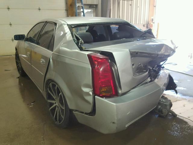 1G6DM577840165356 - 2004 CADILLAC CTS SILVER photo 3