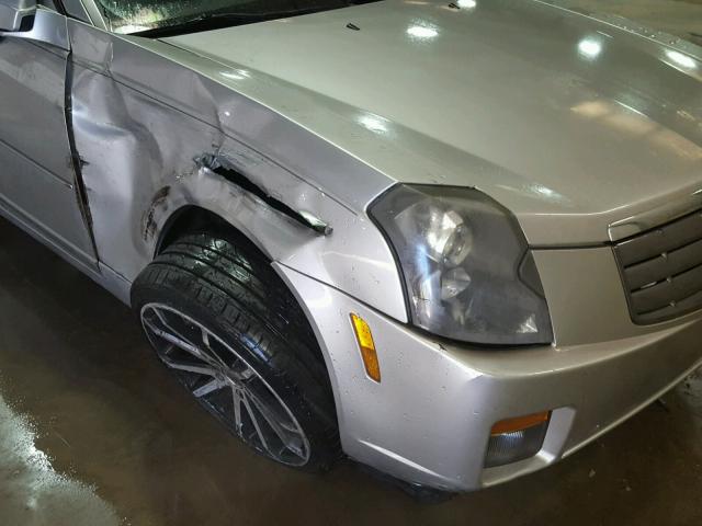 1G6DM577840165356 - 2004 CADILLAC CTS SILVER photo 9