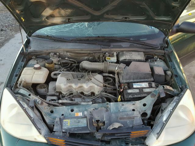 1FAFP33P51W360644 - 2001 FORD FOCUS LX GREEN photo 7