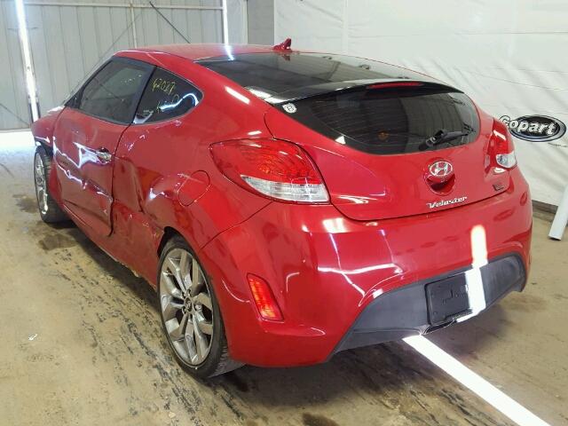 KMHTC6AD5FU223348 - 2015 HYUNDAI VELOSTER B RED photo 3