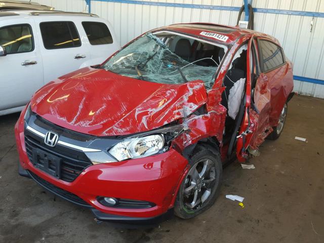 3CZRU6H54GM750534 - 2016 HONDA HR-V EX RED photo 2