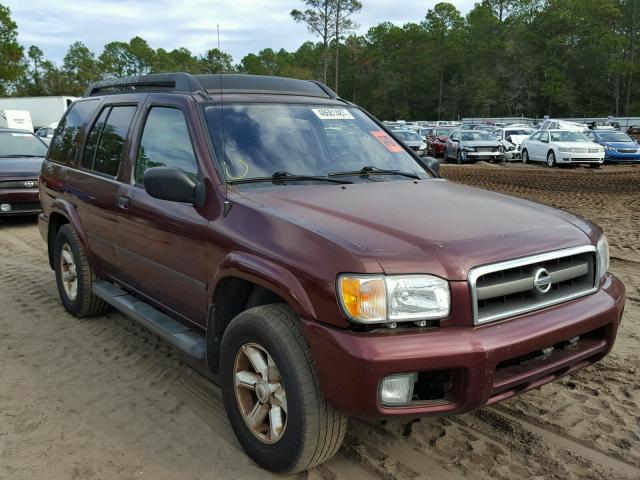 JN8DR09X44W801478 - 2004 NISSAN PATHFINDER MAROON photo 1