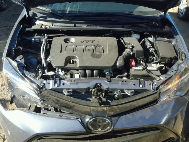 2T1BURHE8JC966329 - 2018 TOYOTA COROLLA L GRAY photo 7