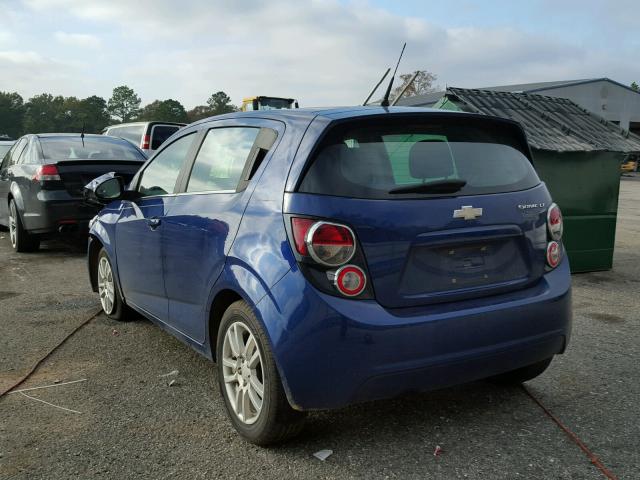 1G1JC6SH9D4241290 - 2013 CHEVROLET SONIC LT BLUE photo 3