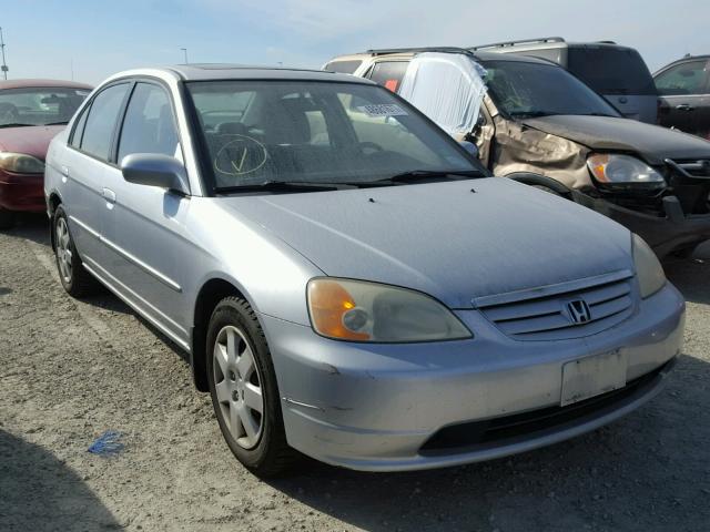 2HGES25782H603375 - 2002 HONDA CIVIC EX SILVER photo 2