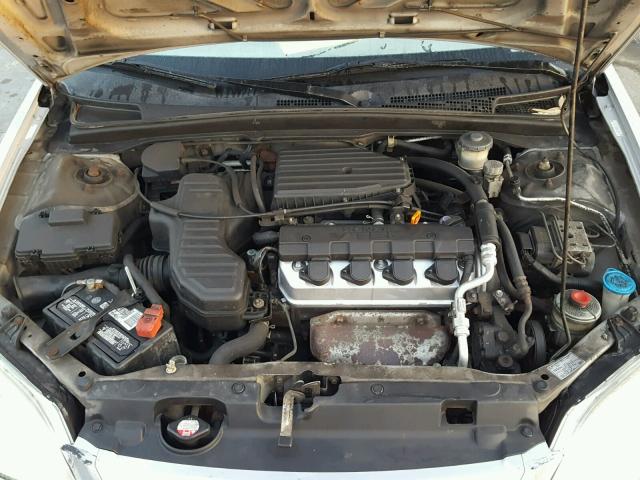 2HGES25782H603375 - 2002 HONDA CIVIC EX SILVER photo 7