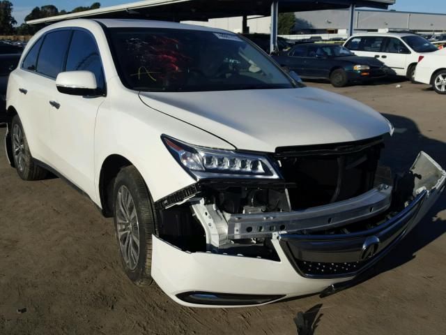 5FRYD4H47GB034128 - 2016 ACURA MDX TECHNO WHITE photo 1