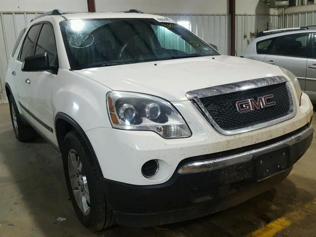 1GKLRKED4AJ153894 - 2010 GMC ACADIA SL WHITE photo 1