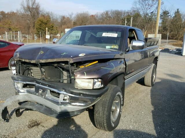 1B7HF13Y1VJ622374 - 1997 DODGE RAM 1500 BROWN photo 2