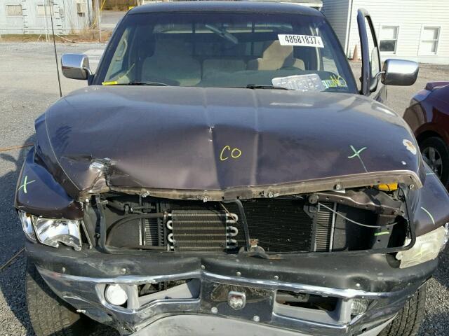 1B7HF13Y1VJ622374 - 1997 DODGE RAM 1500 BROWN photo 7