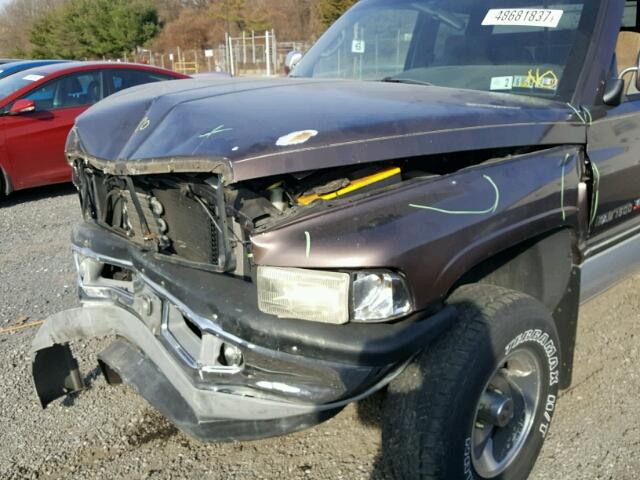 1B7HF13Y1VJ622374 - 1997 DODGE RAM 1500 BROWN photo 9