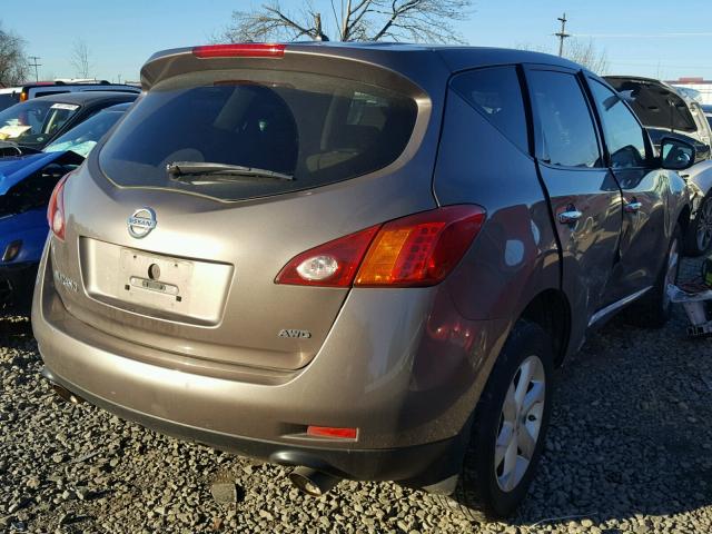 JN8AZ1MW2AW111361 - 2010 NISSAN MURANO S GOLD photo 4