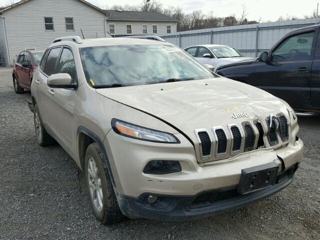 1C4PJMCB2EW266768 - 2014 JEEP CHEROKEE L GOLD photo 1