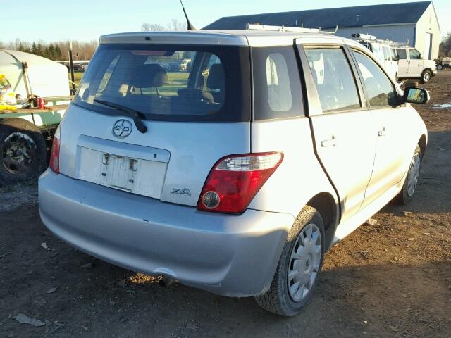 JTKKT624365004454 - 2006 TOYOTA SCION XA SILVER photo 4