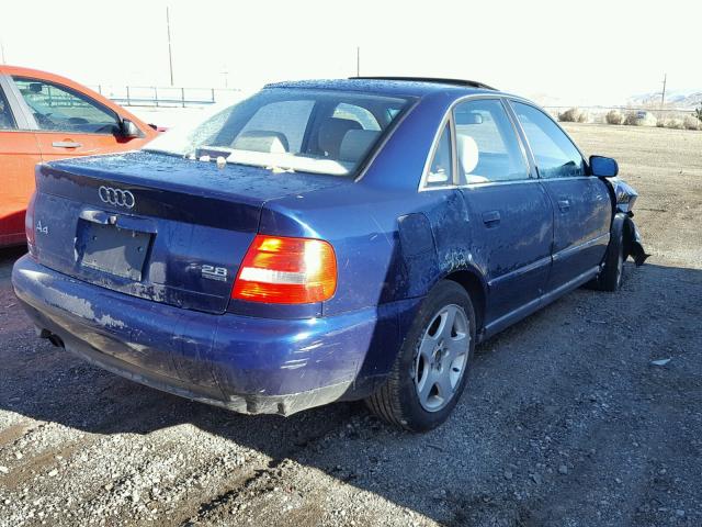 WAUED28D3XA270161 - 1999 AUDI A4 2.8 QUA BLUE photo 4