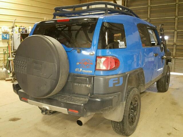 JTEBU11FX8K031788 - 2008 TOYOTA FJ CRUISER BLUE photo 4