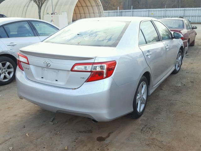 4T1BF1FK7DU279009 - 2013 TOYOTA CAMRY L SILVER photo 4