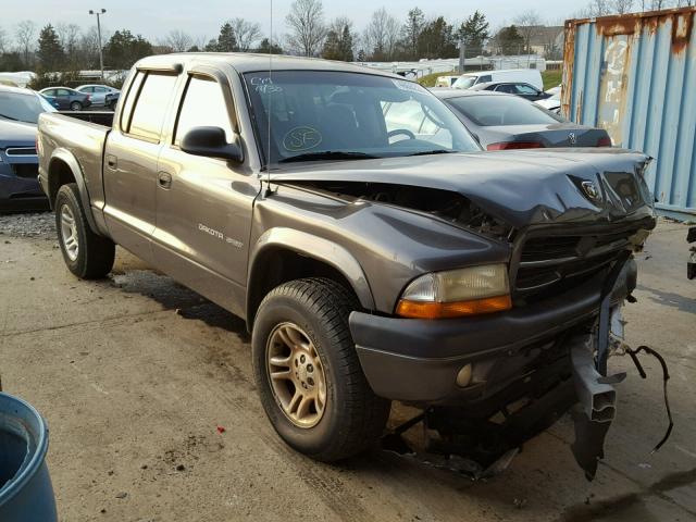 1B7HL38X32S569638 - 2002 DODGE DAKOTA QUA GRAY photo 1