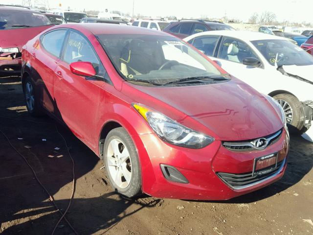 KMHDH4AEXBU141807 - 2011 HYUNDAI ELANTRA GL RED photo 1