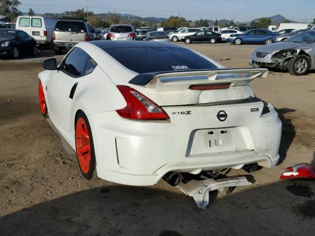 JN1AZ4EH1DM880689 - 2013 NISSAN 370Z BASE WHITE photo 3