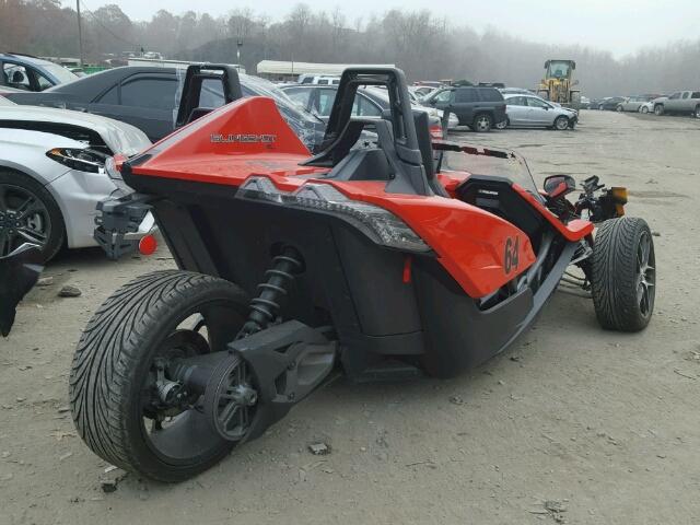 57XAAPFA8G7115142 - 2016 POLARIS SLINGSHOT RED photo 4