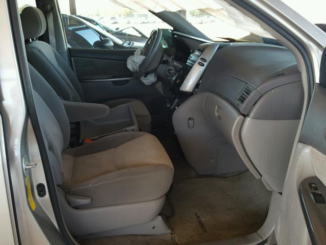 5TDZK23C17S098353 - 2007 TOYOTA SIENNA CE SILVER photo 5