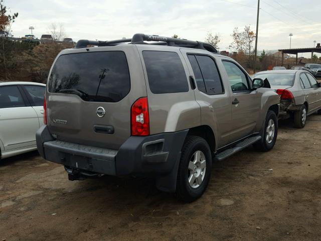 5N1AN08W78C522015 - 2008 NISSAN XTERRA OFF TAN photo 4