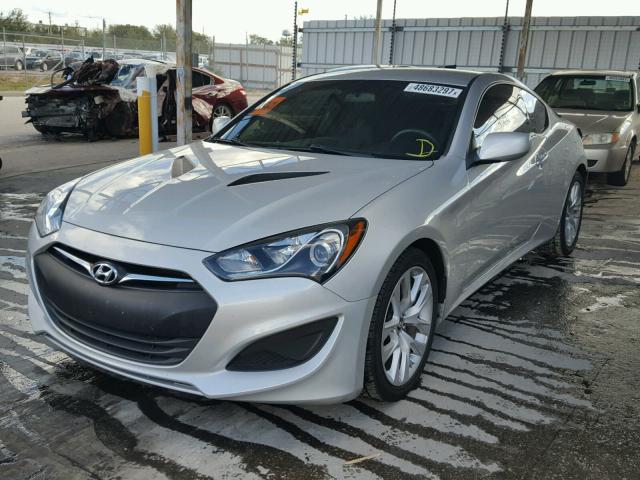 KMHHT6KD8DU102184 - 2013 HYUNDAI GENESIS CO SILVER photo 2