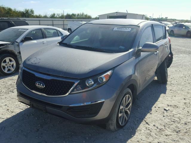 KNDPB3AC0E7599953 - 2014 KIA SPORTAGE B GRAY photo 2