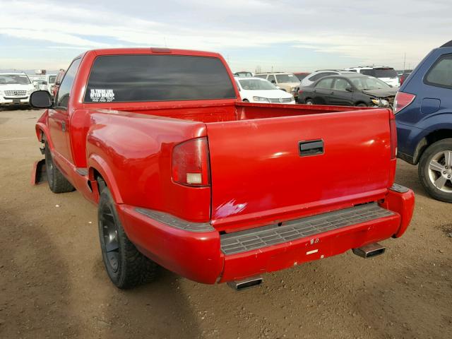 1GTCS14X738159706 - 2003 GMC SONOMA RED photo 3