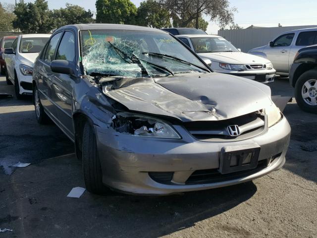 2HGES26795H551001 - 2005 HONDA CIVIC EX GRAY photo 1