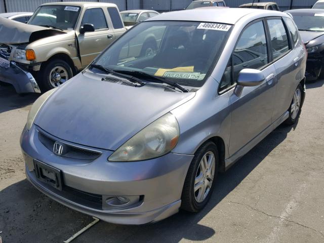 JHMGD38677S035452 - 2007 HONDA FIT S 灰色 照片 2