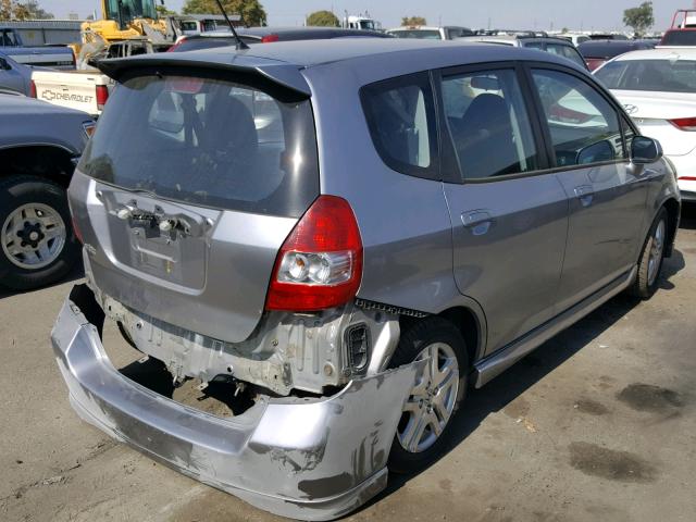 JHMGD38677S035452 - 2007 HONDA FIT S 灰色 照片 4