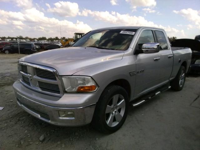 1D7RB1GP4AS110782 - 2010 DODGE RAM 1500 SILVER photo 2