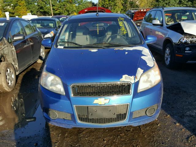 KL1TD66E69B336784 - 2009 CHEVROLET AVEO LS BLUE photo 9