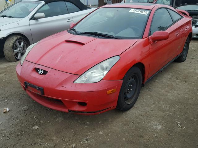 JTDDR32T110078157 - 2001 TOYOTA CELICA GT RED photo 2