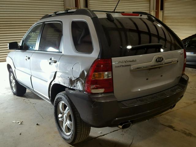 KNDJF723277364845 - 2007 KIA SPORTAGE E SILVER photo 3