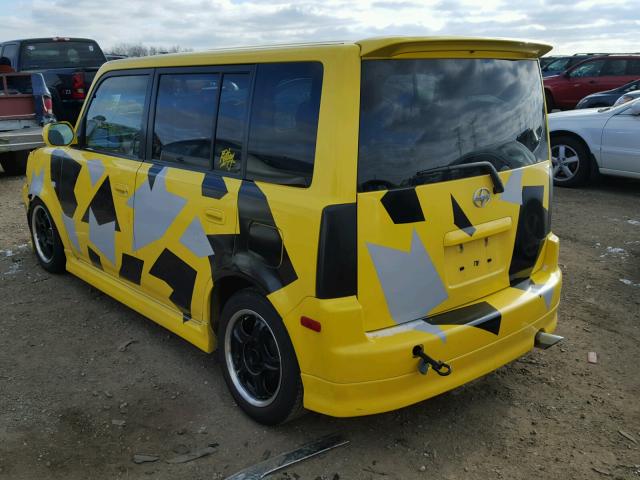 JTLKT324454016692 - 2005 TOYOTA SCION XB YELLOW photo 3