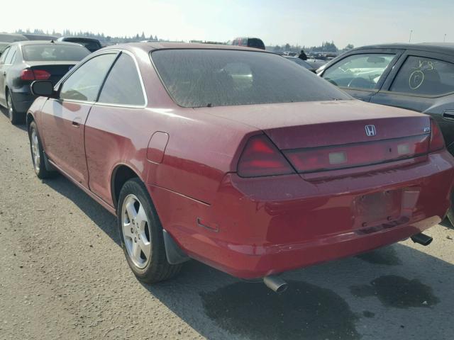 1HGCG2259YA044115 - 2000 HONDA ACCORD EX RED photo 3