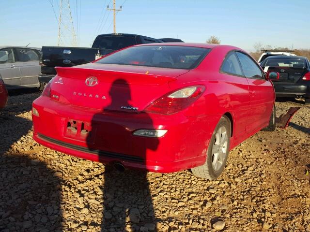 4T1CA30P57U112199 - 2007 TOYOTA CAMRY SOLA RED photo 4