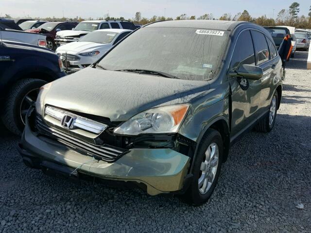 JHLRE38768C051527 - 2008 HONDA CR-V EXL GREEN photo 2