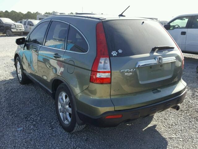 JHLRE38768C051527 - 2008 HONDA CR-V EXL GREEN photo 3